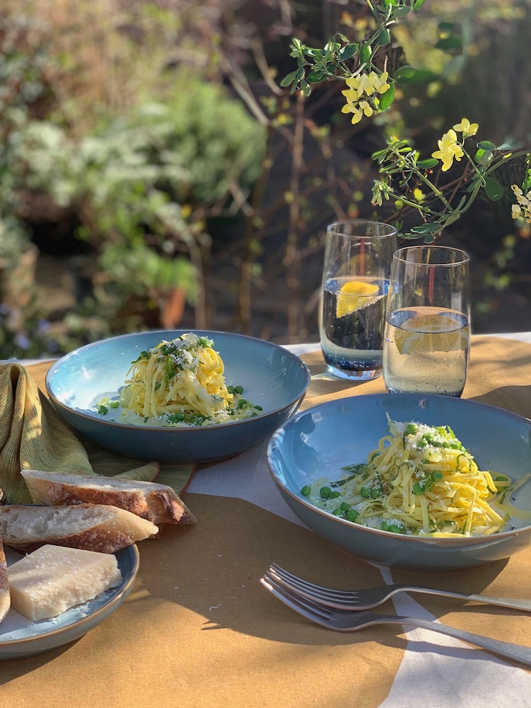 Denby Set of 4 Green Azure Haze Pasta Bowls - Image 1 of 4