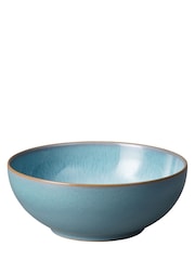 Denby Set of 4 Green Azure Haze Coupe Cereal Bowls - Image 3 of 4