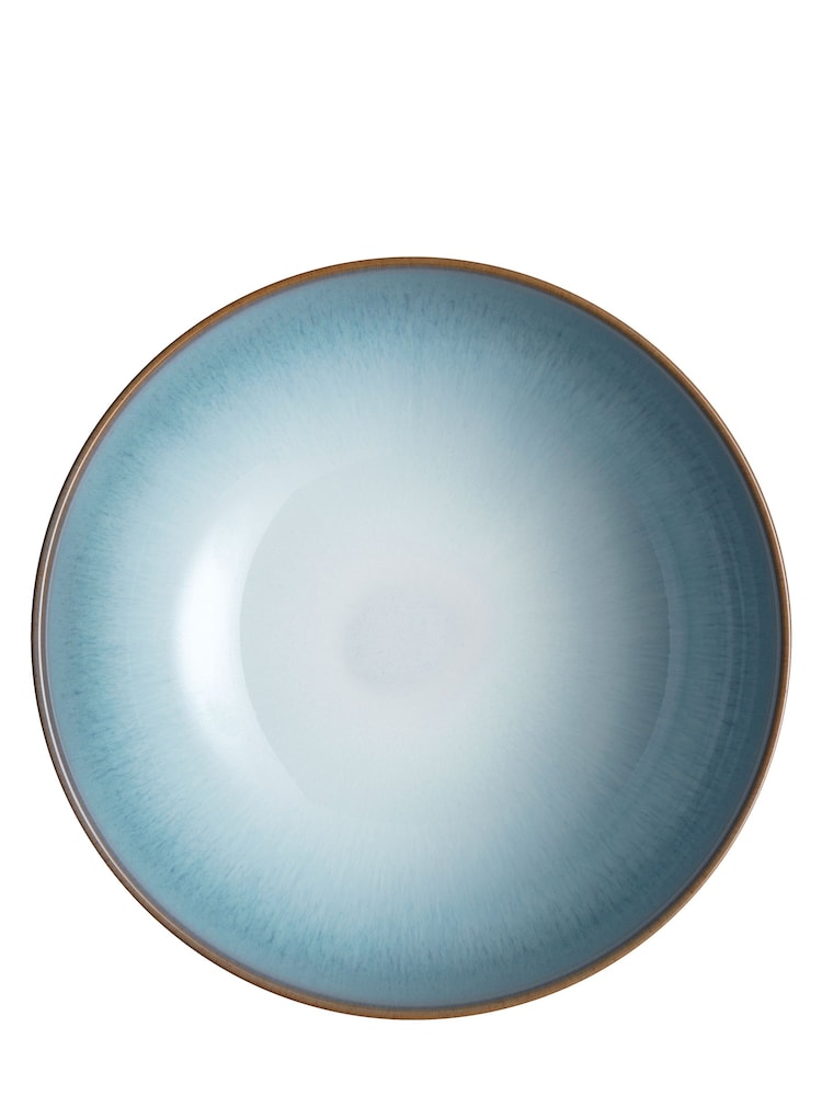 Denby Set of 4 Green Azure Haze Coupe Cereal Bowls - Image 4 of 4