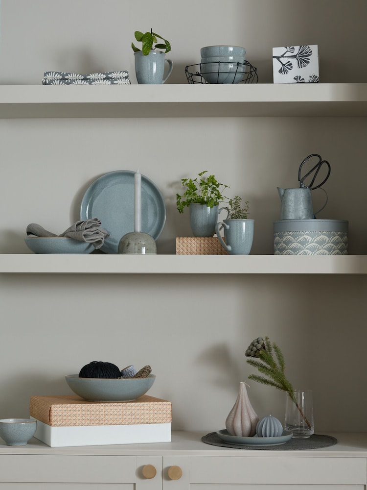 Denby Grey Elements Coupe 12 Piece Dinnerware Set - Image 2 of 4