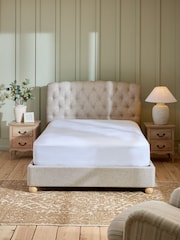 Wool Blend Natural Stone Farringdon Upholstered Ottoman Storage Bed Frame - Image 3 of 8