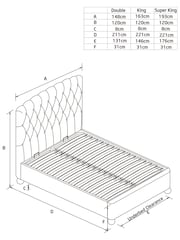 Wool Blend Natural Stone Farringdon Upholstered Ottoman Storage Bed Frame - Image 4 of 8