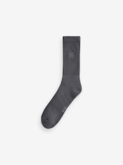Khaki Green/Black 4 Pack Cushioned Sole Sport Socks - Image 3 of 6