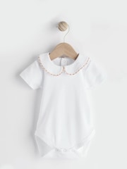 Neutral Gingham Woven Baby Bloomer Dungaree And Bodysuit Set (0mths-2yrs) - Image 6 of 13