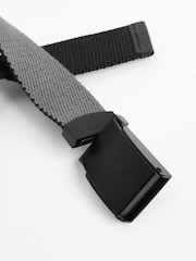 Grey/Black Reversible Woven Belt - Image 3 of 4
