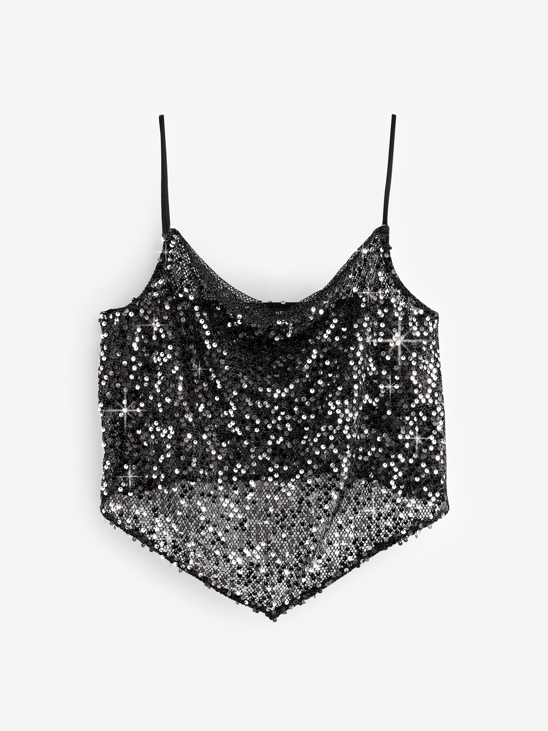 Next black sequin top clearance