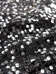 Black Sequin Scarf Cami Top - Image 7 of 7