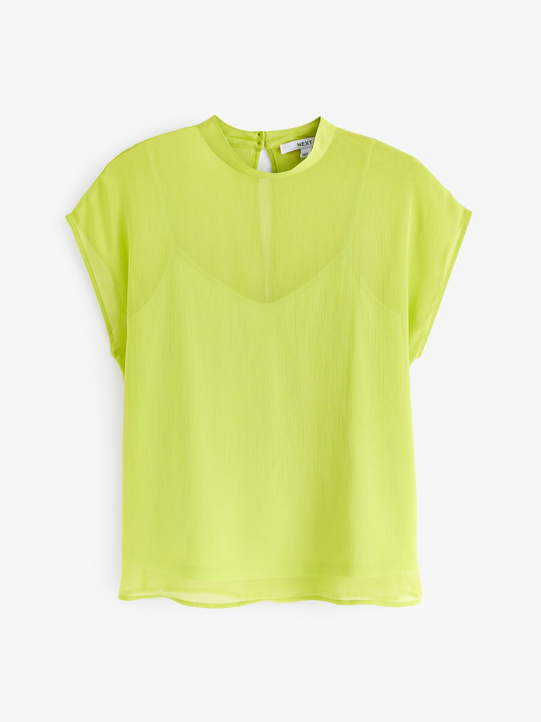 Lime green sheer top on sale
