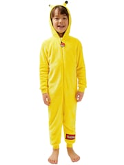 Character Yellow Pokemon Pikachu Fleece All In One - Image 5 of 6