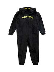 Character Black Batman Batman Fleece All-in-One - Image 1 of 7