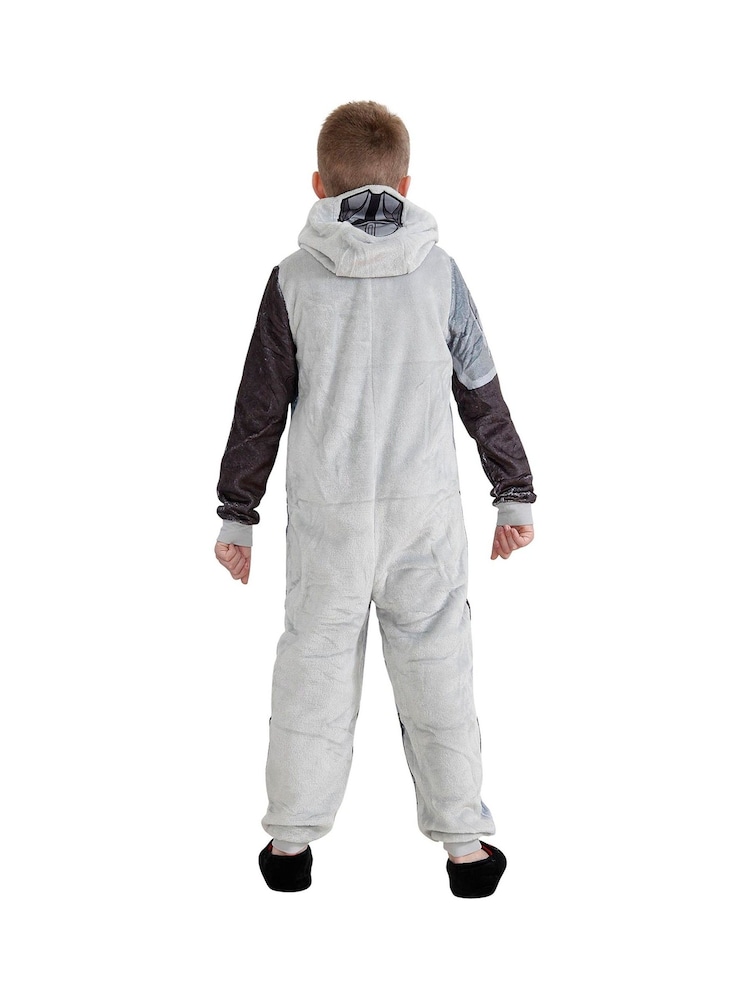 Character Grey Mandalorian Star Wars Star Wars The Mandalorian Fleece All-in-One - Image 3 of 3