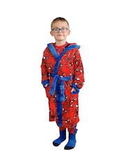 Character Red Spiderman Dressing Gown - Image 6 of 7