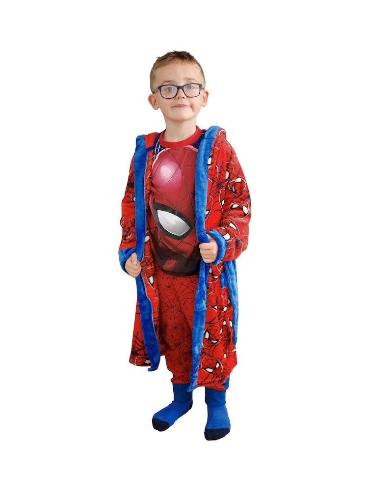 Character Red Spiderman Dressing Gown - Image 7 of 7