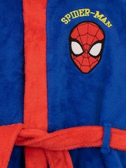 Character Blue 100% Cotton Spiderman Dressing Gown and Pyjamas Set - Image 4 of 9