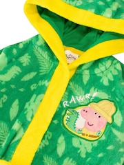 Character Green 100% Cotton George Pig Dressing Gown and Pyjamas Set - Image 11 of 11