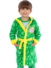 Character Green 100% Cotton George Pig Dressing Gown and Pyjamas Set - Image 2 of 11