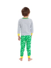 Character Green 100% Cotton George Pig Dressing Gown and Pyjamas Set - Image 6 of 11