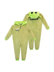Character Green Mandalorian Star Wars Star Wars Grogu Fleece All-in-One - Image 1 of 9