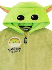 Character Green Mandalorian Star Wars Star Wars Grogu Fleece All-in-One - Image 3 of 9
