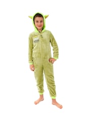 Character Green Mandalorian Star Wars Star Wars Grogu Fleece All-in-One - Image 4 of 9