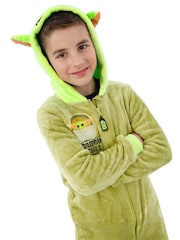 Character Green Mandalorian Star Wars Star Wars Grogu Fleece All-in-One - Image 5 of 9