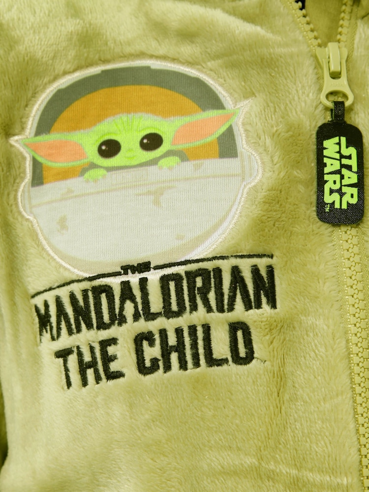 Character Green Mandalorian Star Wars Star Wars Grogu Fleece All-in-One - Image 7 of 9