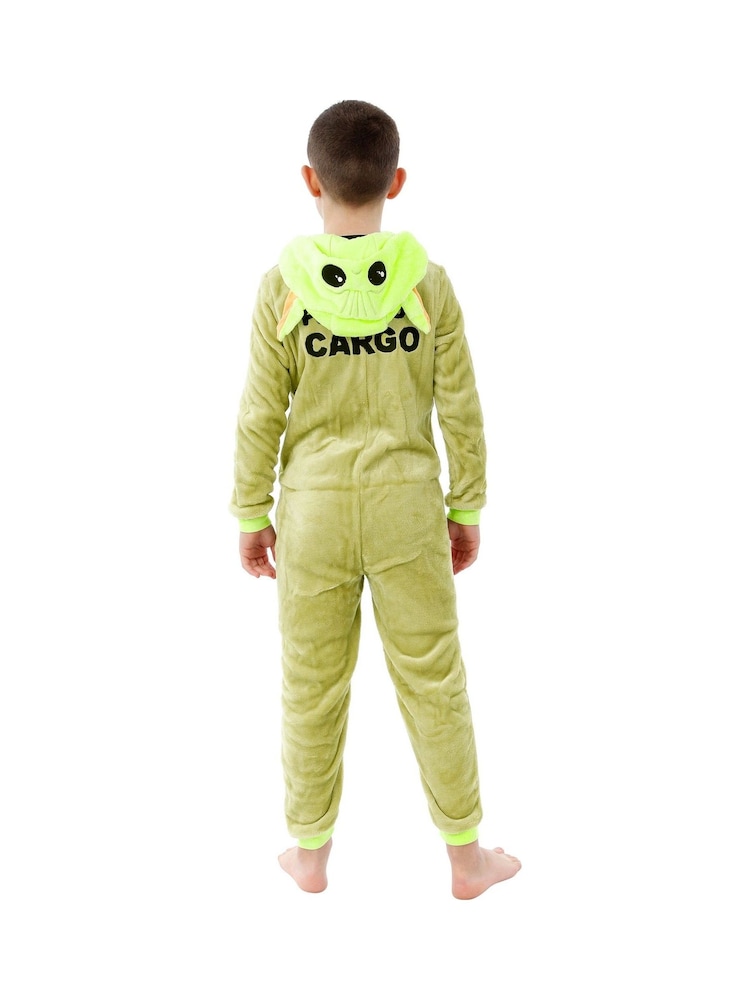 Character Green Mandalorian Star Wars Star Wars Grogu Fleece All-in-One - Image 9 of 9
