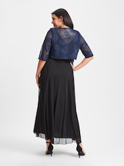 Scarlett & Jo Blue Crop Waterfall Cover Up - Image 2 of 4