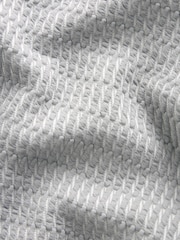 Grey/White Hooded Textured Overhead Hoodie - Image 8 of 9