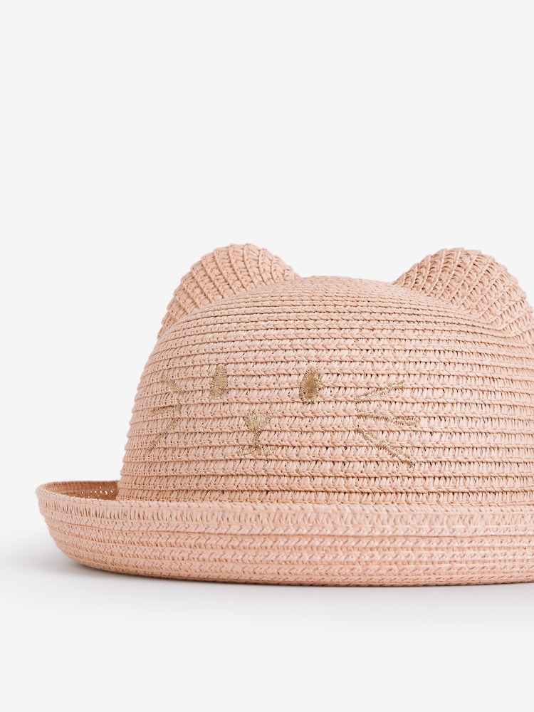 Pink Cat Hat (3mths-6yrs) - Image 2 of 2 Pink Cat Hat (3mths-6yrs) - Image 2 of 2