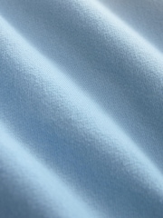 Aqua Blue Ombre Dip-Dye Cotton Rich Jersey Hoodie - Image 8 of 8