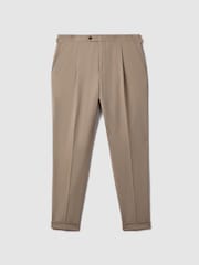 Pantalones de corte slim de mezcla de lana con vuelta Valentine de Reiss - Imagen 2 de 6
