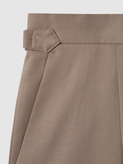 Pantalones de corte slim de mezcla de lana con vuelta Valentine de Reiss - Imagen 6 de 6
