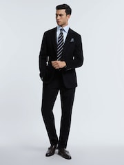 Reiss Navy Claridge Atelier Italian Cashmere Modern Fit Trousers - Image 1 of 5