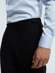 Reiss Navy Claridge Atelier Italian Cashmere Modern Fit Trousers - Image 4 of 5