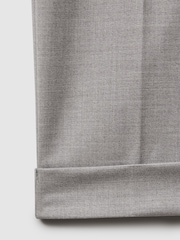 Reiss Grey Brighton Relaxed Drawstring Trousers with Turn-Ups - Image 7 of 7