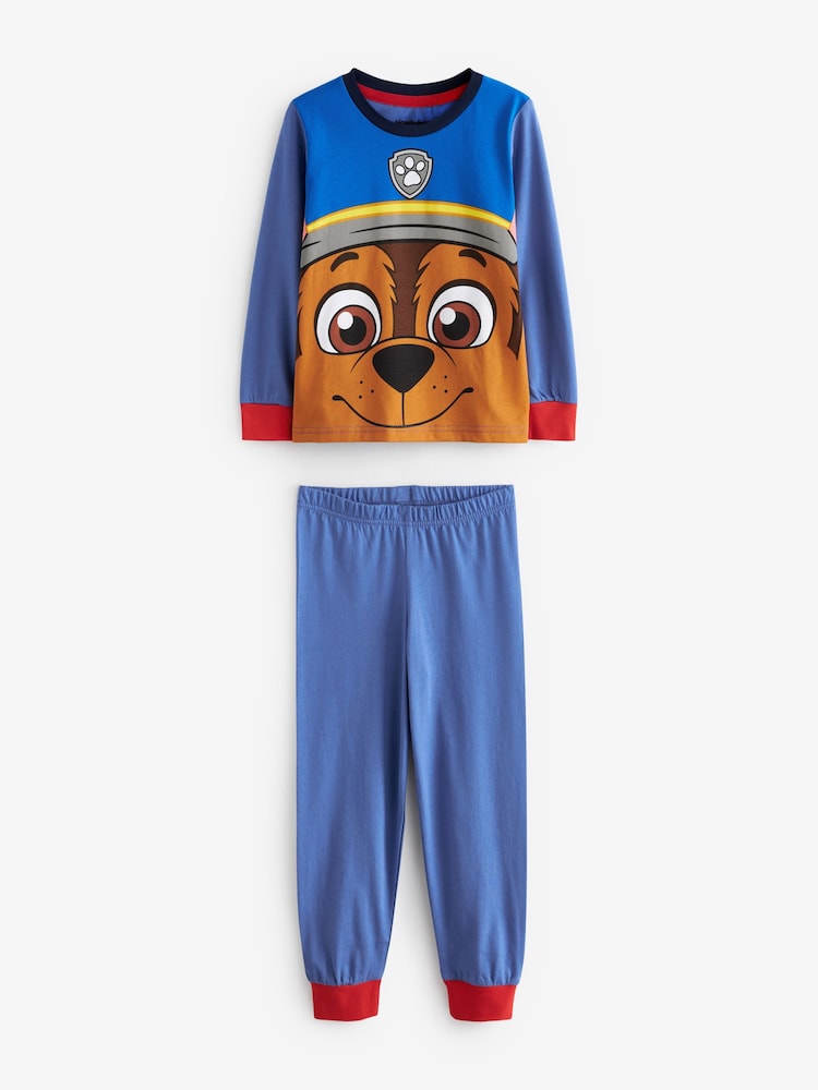 Character Blue Paw Patrol 100% Cotton Pyjamas 2 Pack - Image 2 of 3