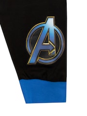 Character Black Avengers Marvel Printed Long Sleeve Pyjamas - Image 4 of 4