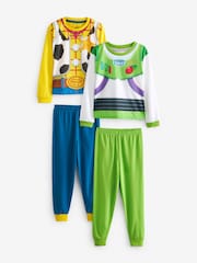 Character Green Toy Story Pyjamas 2 Pack - Image 1 of 6