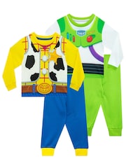 Character Green Toy Story Pyjamas 2 Pack - Image 2 of 6