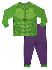 Character Green Avengers Iron Man and Hulk Pyjamas 2 Pack - Image 6 of 6