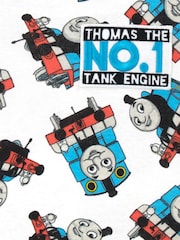 Character White Thomas The Tank Engine Snuggle Fit 100% Cotton Pyjamas - Image 3 of 6