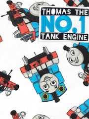 Character White Thomas The Tank Engine Snuggle Fit 100% Cotton Pyjamas - Image 6 of 6