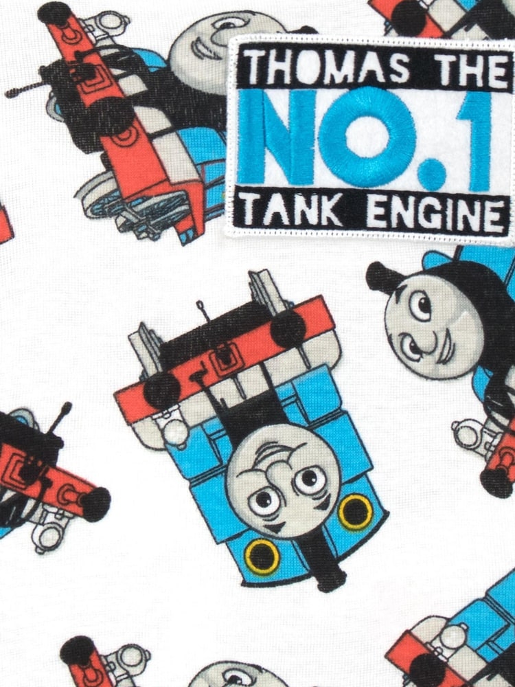 Character White Thomas The Tank Engine Snuggle Fit 100% Cotton Pyjamas - Image 6 of 6