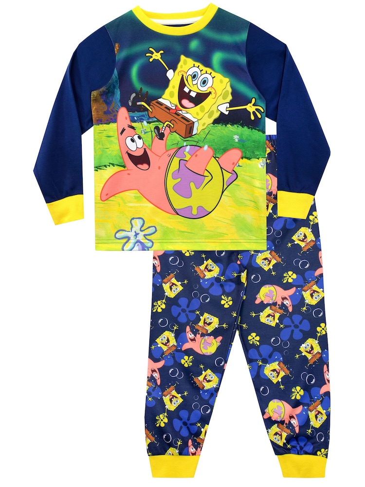 Character Blue Spongebob Pyjamas - Image 1 of 3
