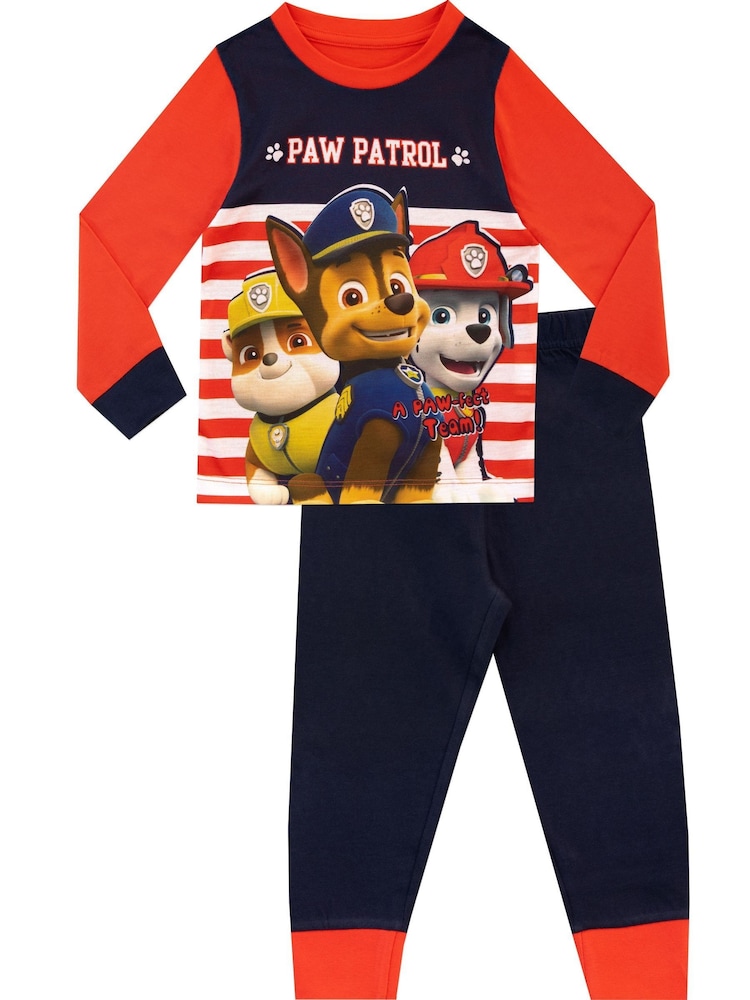 Character Black 100% Cotton Paw Patrol Pyjamas - Image 1 of 7