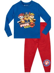 Character Blue & Red Paw Patrol Printed Long Sleeve Pyjamas - Image 1 of 3
