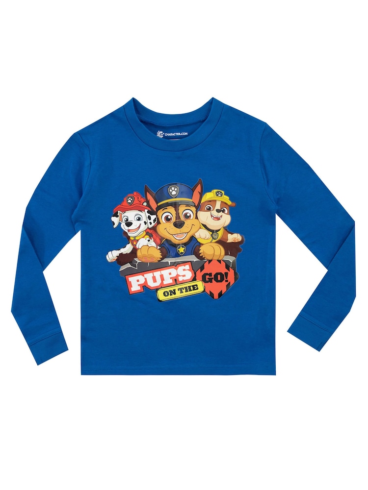Character Blue & Red Paw Patrol Printed Long Sleeve Pyjamas - Image 2 of 3