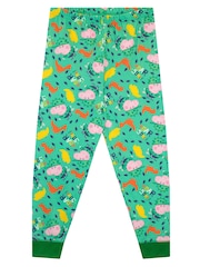 Character Green George Pig Kids George Pig Pyjamas - Snuggle Fit - Image 3 of 3