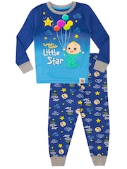 Character Blue Cocomelon Boys CoComelon Snuggle Fit Pyjamas - Image 1 of 3